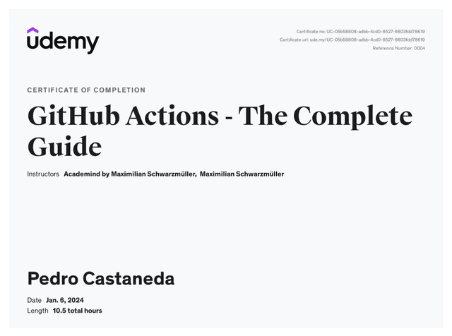 GitHub Actions certification